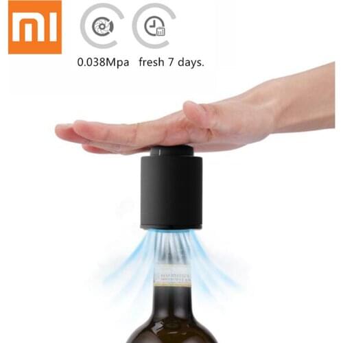 XIAOMI Plastic Vacuum Wine Bottle Stopper Sealed Storage Vacuum Memory Wine Stopper Electric Stopper Wine Corks Corkscrew