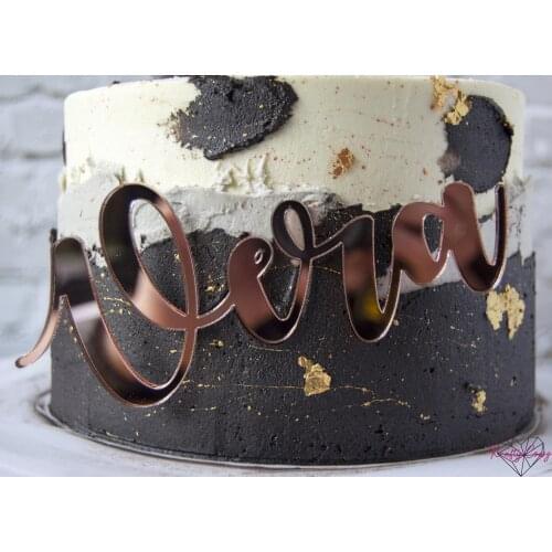 Custom Acrylic Name Charm, Acrylic Name Plaque / Personalized Name Birthday Cake Topper Party Decor For Birthday