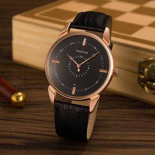 2020 YAZOLE Luxury Mens Watch Men Watch Brand Waterproof Watches Leather Strap Wrist Watch Clock reloj hombre relogio masculino