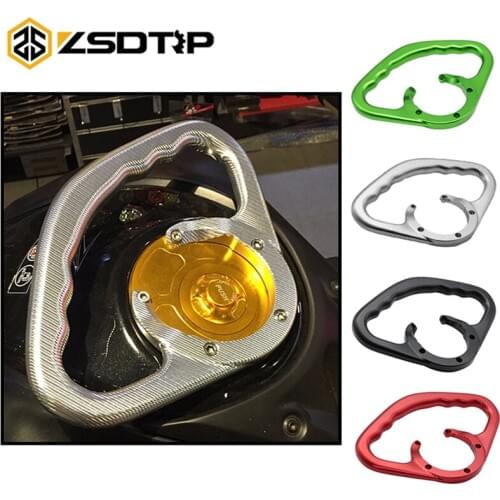ZSDTRP CNC Motorcycle Fuel Tank Handle Front Handrail Tank Rear Seat Drop Resistance Handrails For Kawasaki Z1000 Z800 ZX6R/10R