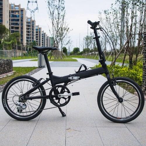 20 Inch Folding Bike 8 Speeds Bicycle Aluminum Alloy Frame V Brakes Cassette Tower Wheel Small Wheel Bicycle
