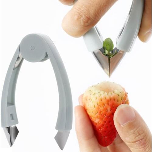 Stainless steel strawberry clip radish tomato head removal artifact pineapple eye clip fruit and vegetable eye clip fruit remova