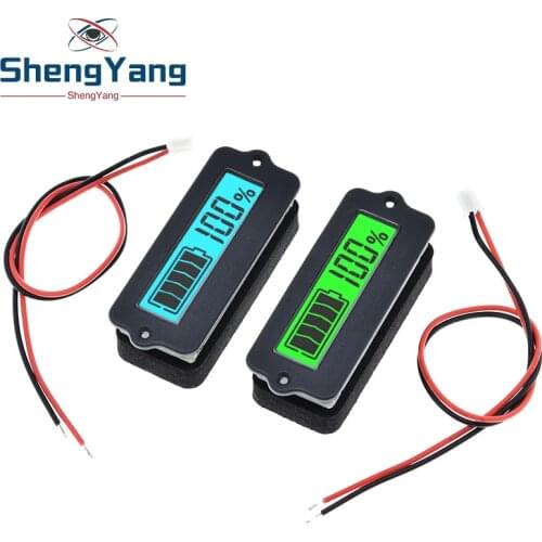 12V LY6W Lead Acid LiPo Battery Capacity Indicator LCD Display Battery Capacity Meter Power Detect Digital IC Tester Voltmeter