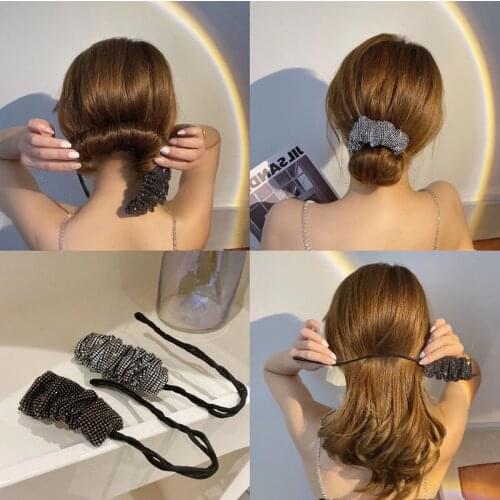 2021 Vintage Rhinestone Hairpin Hairstyle Hair Stick Woman Elegant Hair Scrunchies Banquet Wedding Hair Accessories