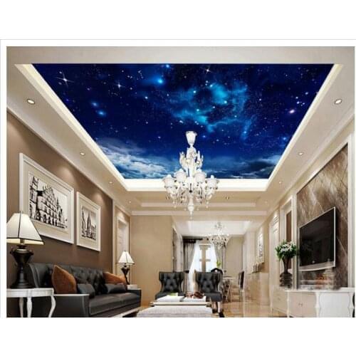 3d photo wallpaper 3d ceiling wallpaper murals The stars frescoes on the background wall wallpaper