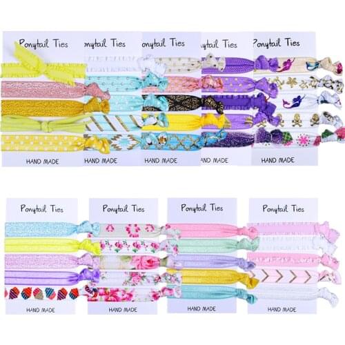 45 sets /lot, Wedding Gift Hair Tie Favors , Elastic Hair ties, festival party wristbands