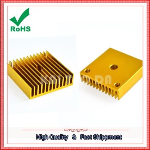 Gold 3D Printer Accessories 40*40*11mm Makerbot Heatsink mk7MK8 Extruder Universal Gold 40x40x11