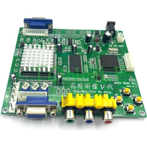GBS8220 Arcade Game CGA/YUV/EGA/RGB Signal to VGA HD Video Converter Board (Dual Output) Non-Shielded Protection