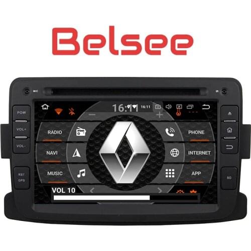 Belsee Octa Core Android 8 Car Radio Stereo GPS DVD Player for Renault Dacia Sandero Duster Captur Lada Xray 2 Logan 2 2014-2016