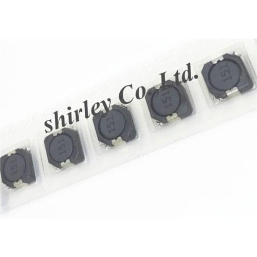 Free shiiping 100pcs/lot SMD 10X10 Power Inductors 151 150UH Wire Wound Chip Shielded Inductor High Quality CDRH104R 10*10*4