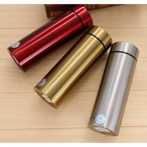 1PC 350ml 450ml Business 2016 New Double Wall Stainless Steel Coffee Thermos Mugs Cups Vaccume Flask Travel Office Mugs KE 1458