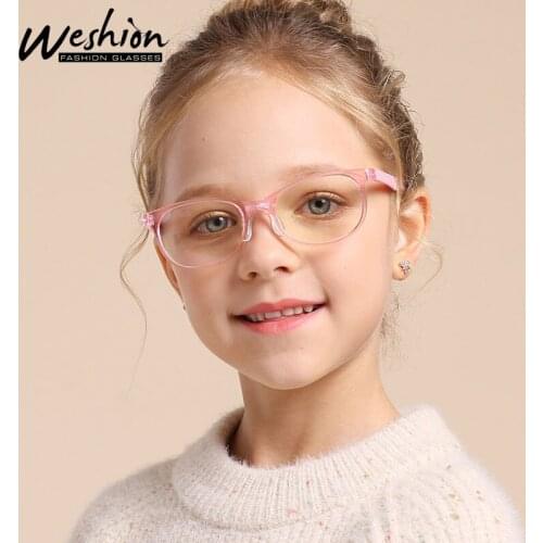 Junior Boy Girl Glasses Kids Anti Blue Light TR90 Optical Frame Clear Computer Reading Reflective Eyeglasse 5-15 UV Filter 2020