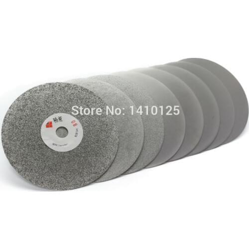 5" inch 125mm Grit 60-3000 Electroplated Diamond Grinding Disc Wheel Coated Flat Lap Disk Lapidary Tools Gemstone Jewelry Glass