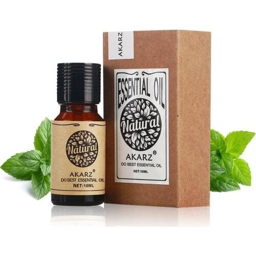 Peppermint essential oil AKARZ natural Oiliness Cosmetics Candle Soap Scents Making DIY odorant raw material peppermint oil