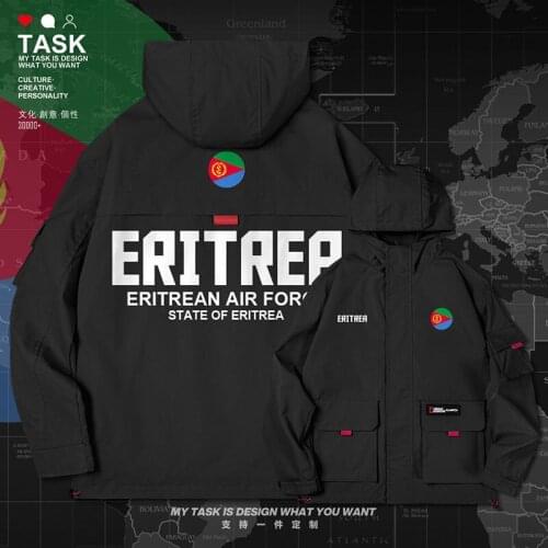 Eritrea Eritrean ERI ER men jacket hooded air force logo army fan for men mens mens clothing casual Tactical clothes autumn