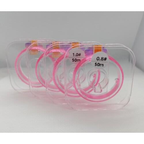 50M Original wire Fluorocarbon Fishing Line Invisible Japanese Fiber Coating Leader Line Sinking Carp