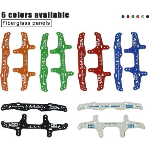 1.5mm J-CUP 2013 95260 94954 DIY Tamiya Mini 4WD Racing Model Rear Plate Colored Glass Fiber Rear Multi-Roller Fixing Bracket