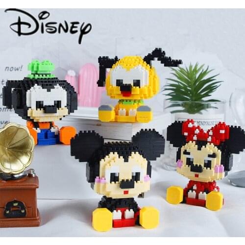 25 Disney Mickey Minnie Building Blocks Stitch Building Blocks Mini Building Blocks Cartoon Character Teaching Compatible Toy
