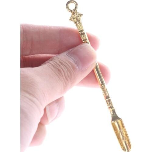 1pc Mini Metal Spoon Medicine Bottle Use Sniffer Snorter Snuff Powder Tobacco Micro-tuning Shovel Smoking Accessories