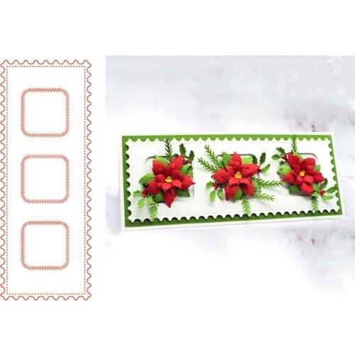 Metal cutting dies slimline solid postage Inside rounded square die mold scrapbook cards making paper craft knife mould 2021 new