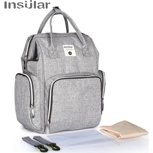 New Diapering Diaper Bag Change Pad Hooks Tissue Box Mummy Nappy Bag Large Capacity Baby Bag Travel Backpack Mummy Backpacks