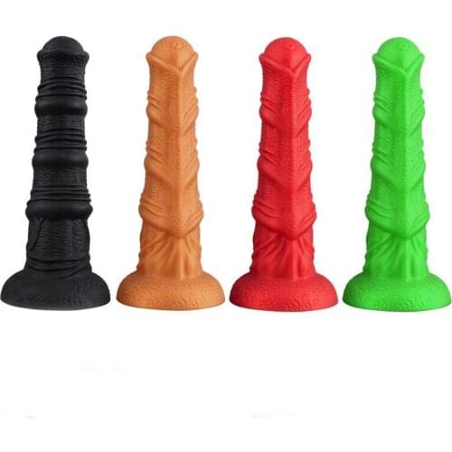 New Soft Big Horse Dildo With Suction Cup Soft Realistic Animal Dick Penis Female Masturbator Big Butt Plug Sex Toy For Women