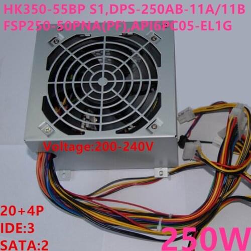 New PSU For Lenovo ATX E1020T 1020 E1021 E1026X 250W Power Supply HK350-55BP S1 DPS-250AB-11 A/11 B FSP250-50PNA(PF) API6PC05