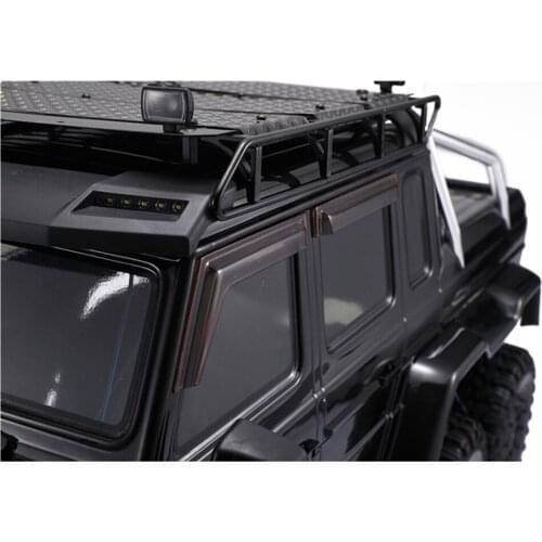 Windows Sun Vent Visor Wind Deflector for TRX6 6x6 G63 RC Car Acrylic Transparent Black Material Upgrade Parts