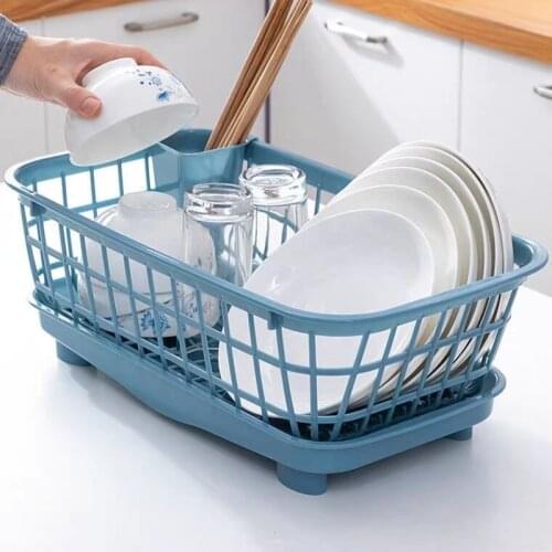 Sink Dish Drying Rack Dish Drainer Kitchen Washing Holder Basket Organizer Tray Fruits Plate Shelf Sink Knife Fork Container