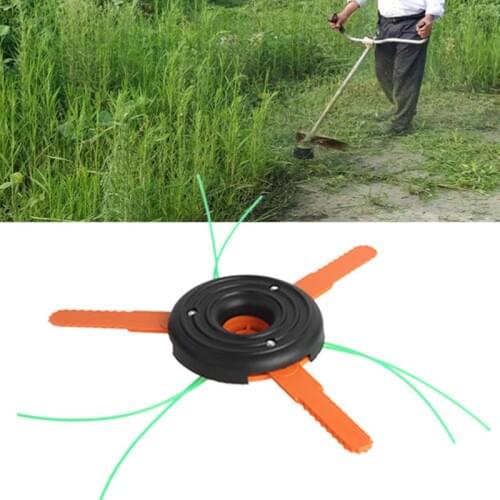 Dual-purpose 3 Blade 3 Lines String Saw Brush Grass Trimmer Head Lawn Mower Cut New 2020