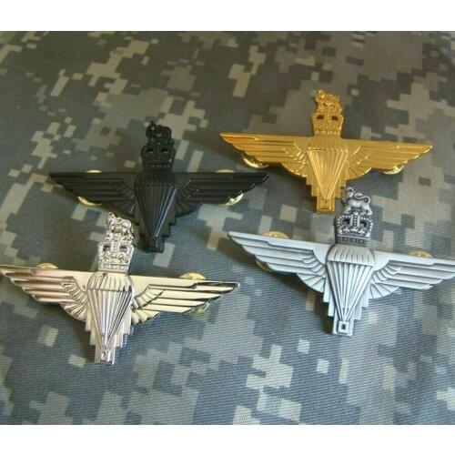 Ww2 Gvi British Brooch Paratrooper Metal Cap Beret Badge Kings Crow full set armyshop2008