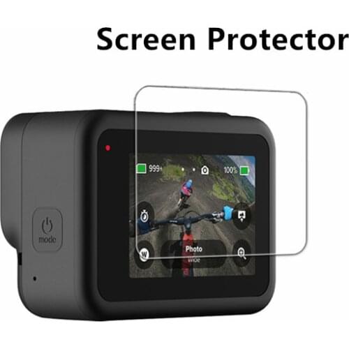 Screen Protector for GoPro Hero 8 Black Tempered Glass Screen Protector Protective Lens Film Housing Cover