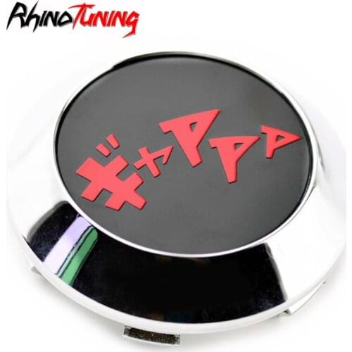 4pcs 70mm 63mm Center Hub Caps Car Wheel Centre Cap Rims For Akita Work Auto Accessories Cover Initial D Emblem