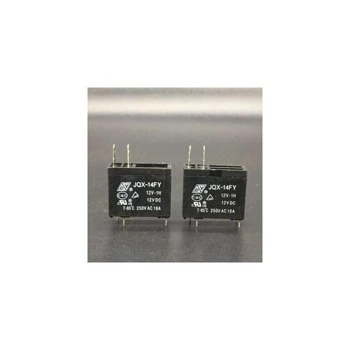 5PCS/LOT 12V relay JQX-14FY 12V-1H JQX-14FY-12V-1H 12VDC DC12V 12V 16A 250VAC 4pin