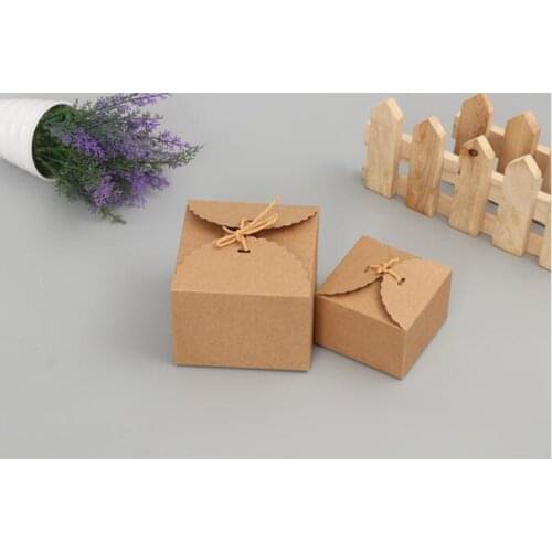 50pcs Blank Kraft Paper Bag Kraft Black Candy Bag Wedding Favors Gift Box Package Birthday Party Decoration Bags