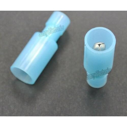 Wholesale 500 PCS Blue Male 16-14 GAUGE NYLON BULLET CONNECTOR SFEMALE