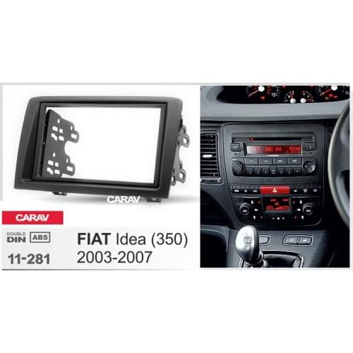 CARAV 11-281 Top Quality Radio Fascia for FIAT Idea (350) 2003-2007 Stereo Fascia Dash CD Trim Installation Kit