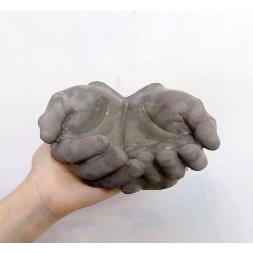 Concrete Hands Molds Creative Pot Molds Cement Planter Molds Round Tray Molds Jewelly Holder Tray Molds Key Disk Concrete Molds