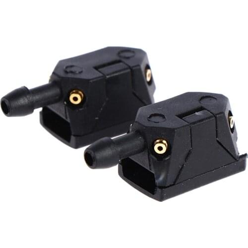 2Pcs Universal Car Windscreen Washer Wiper Blade Water Spray Jets Nozzles Mounted onto 8mm 9mm Arm Adjusted 4Way Upgrade
