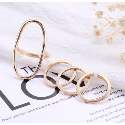 Korean Temperament Set of Rings Women Multi Layer Ring Anniversary Gift Women Ring Set Beautiful Finger Jewelry Accessories New