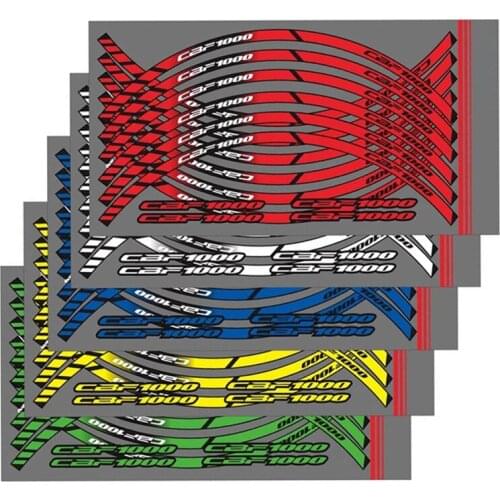 For HONDA CBF1000 CBF 1000 Motorcycle Stripe Sticker Front and Rear Tire Decoration Inner Circle Sticker Accessories With logo