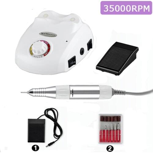 New 35000 RPM Professional Nail Polish Drill Machine Electronic Nail File Drill Pedicure Kit Manicure Art Tools