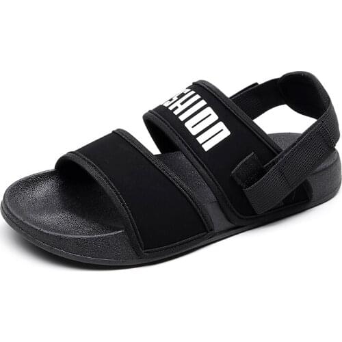 2021 Summer New Outdoor Wear Couple Slippers Wild Mens Comfortable Mens Personality Two-wear Sports Non-slip Sandals