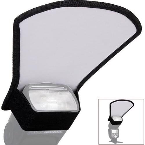 For Canon SLR Camera Flash Light Reflector Diffuser Soft Box Top Light Baffle Light Cover Silver White Reflector
