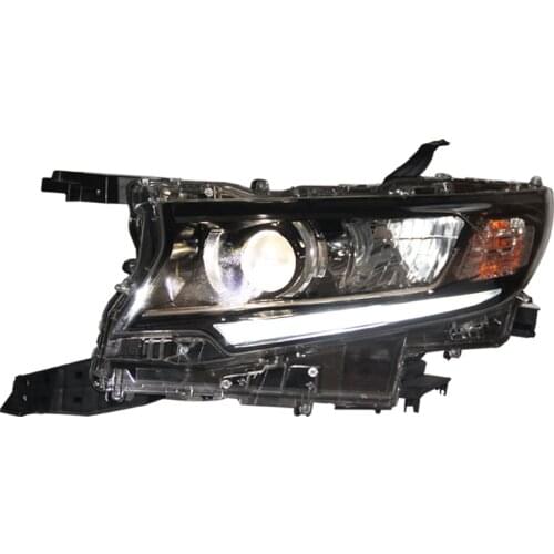 Head Lamp For Car Toyota Prado 2016-2020 LC150 Headlights Fog Lights Day Running Light DRL H7 LED Bi Xenon Bulb Car Accessory He