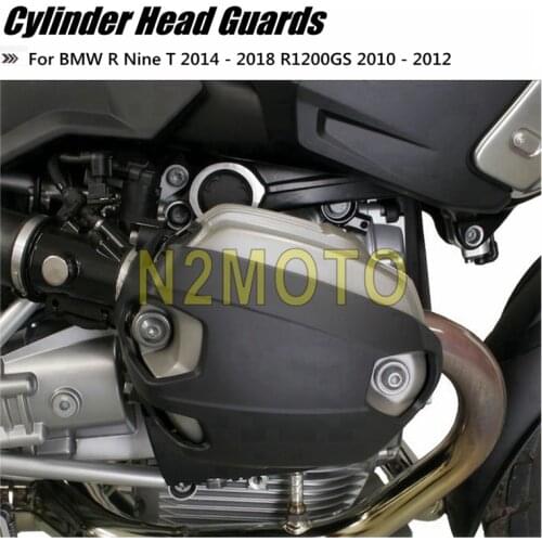 Plastic Motorcycle Engine Cylinder X-Head Guards Protector Cover for BMW R NINE T 2014-2018 R1200GS 2010 2011 2012 Black