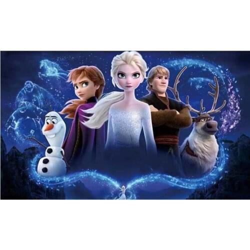 Full Square/Round Diamond Painting Frozen Elsa Anna 5D DIY Cross Stitch Diamond Diamond Mosaic Home Decor Disney
