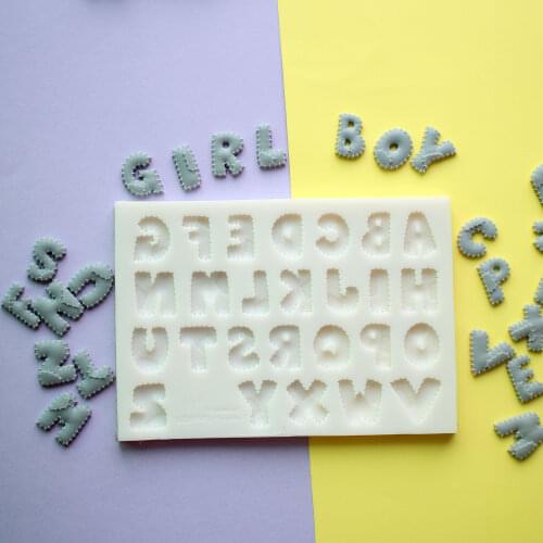Letters Silicone Mold Fondant Mould Cake Decorating Tools Chocolate Gumpaste Molds, Sugarcraft, Kitchen Gadget