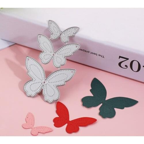Butterflies Metal Cutting Dies Stencil For Scrapbooking Photo Album Card Decor Embossing DIY Mold Paper Craft Stamps And Dies