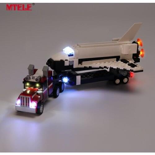 MTELE Brand LED Light Up Kit For 31091 Creator Series Shuttle Transporter , (NOT Include Model)